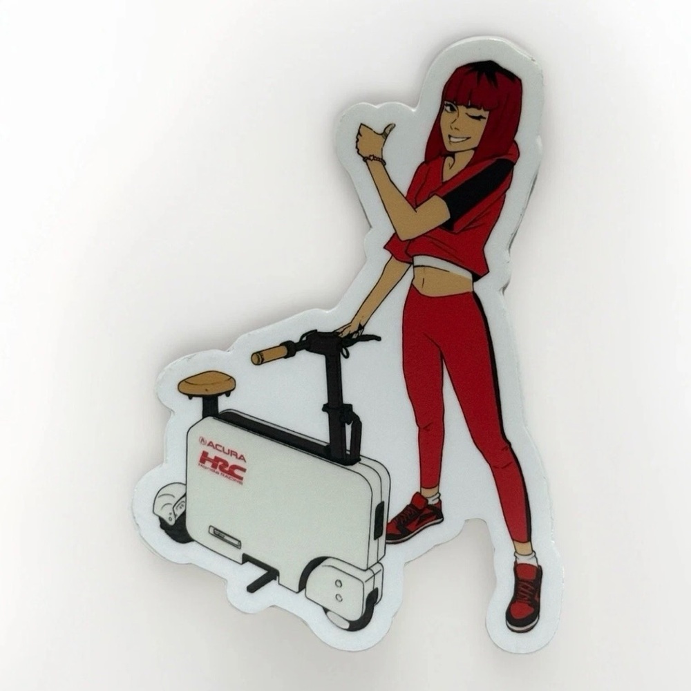 Acura HRC Racing Stickers (3pcs) - Picture 4 of 6